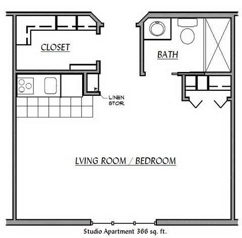 Studio Apartment Plan